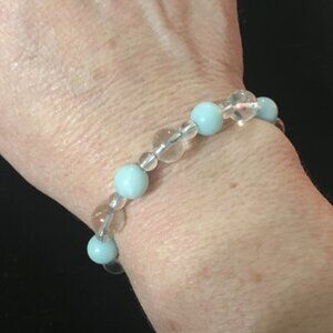 Amazonite & Quartz Bracelet
